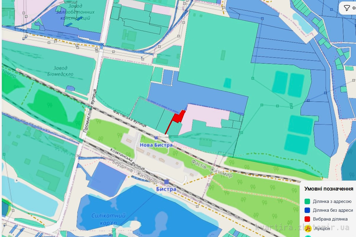 Ділянка під будівництво житлового будинку