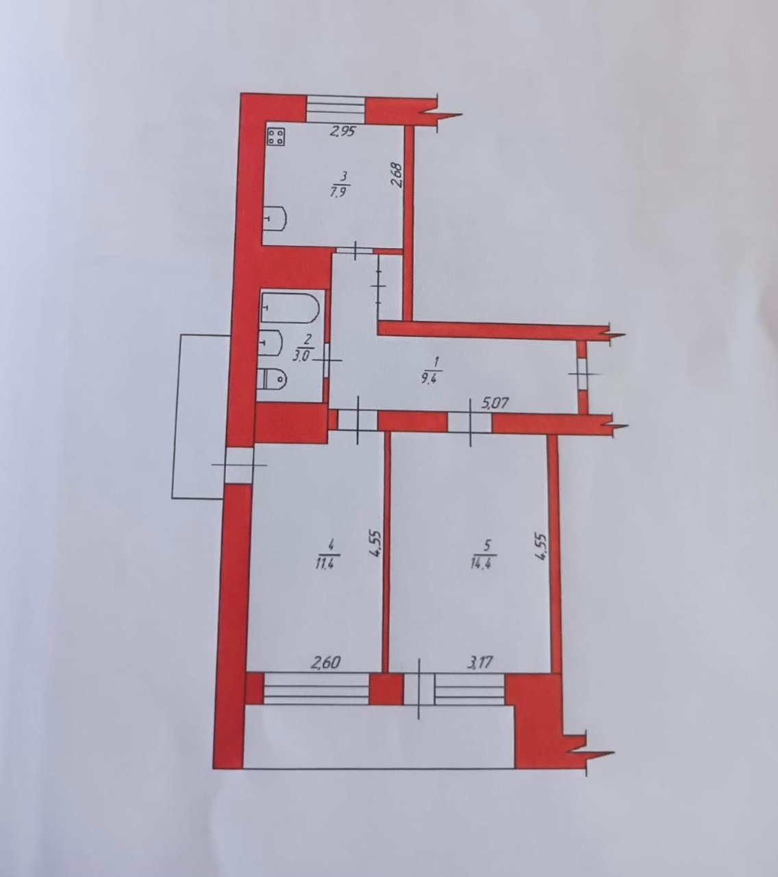 Купить Квартира 2 к. Покровська 