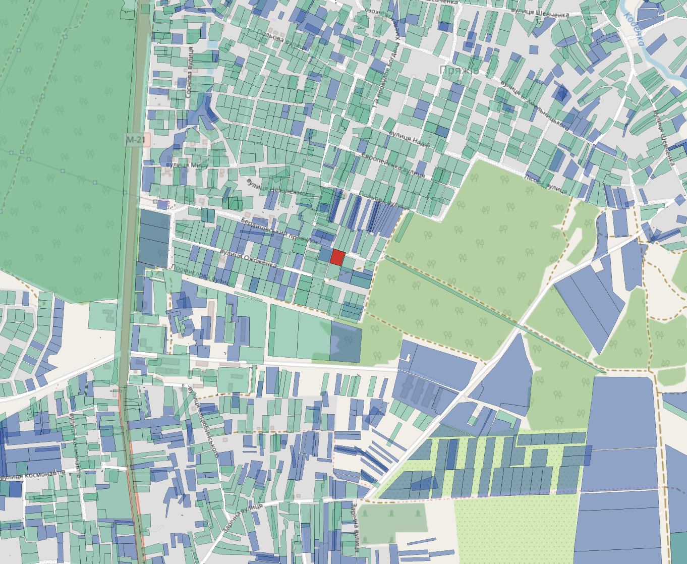 Ділянка під будівництво житлового будинку