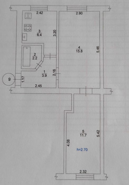 2-кімнатна квартира